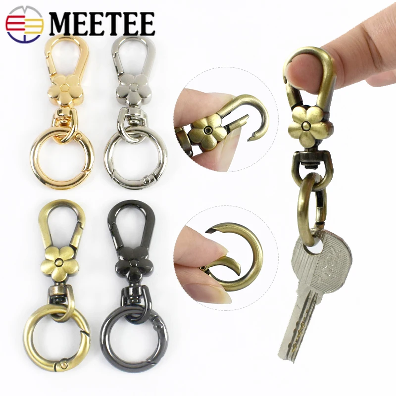 

2/5/10Pcs Metal Swivel Lobster Buckles Keychain Carabiner O Ring Clip Clasp Bag Strap Connect Hook Buckle DIY Bags Accessories