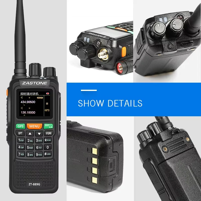 10 W Dual Band ZT-889G Two Way Radio GPS Walkie Tlakie Handheld Transceiver