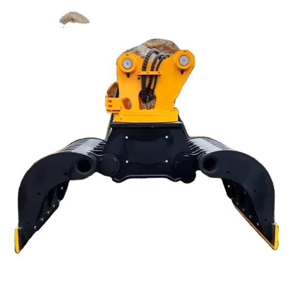 Rotatable Grid Sorting Grab for Excavator Ideal for Screening Sand, Gravel and Fine Debris in Mines or Quarries.