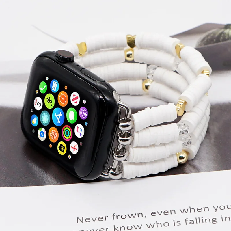 Bohemian Hand Beaded Strap for Apple Watch Band 44mm 42mm 38mm 40mm 41mm 45mm ultra 49mm Bracelet for Iwatch Series 8 7 6 5 4 3