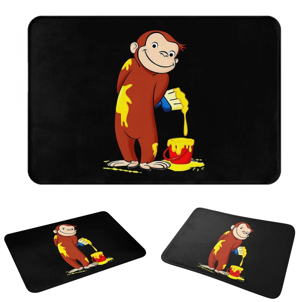 Curious George Doormat Cushion Carpet Rug Kitchen Entrance Home Floor Mat for Living room Footpad Mats