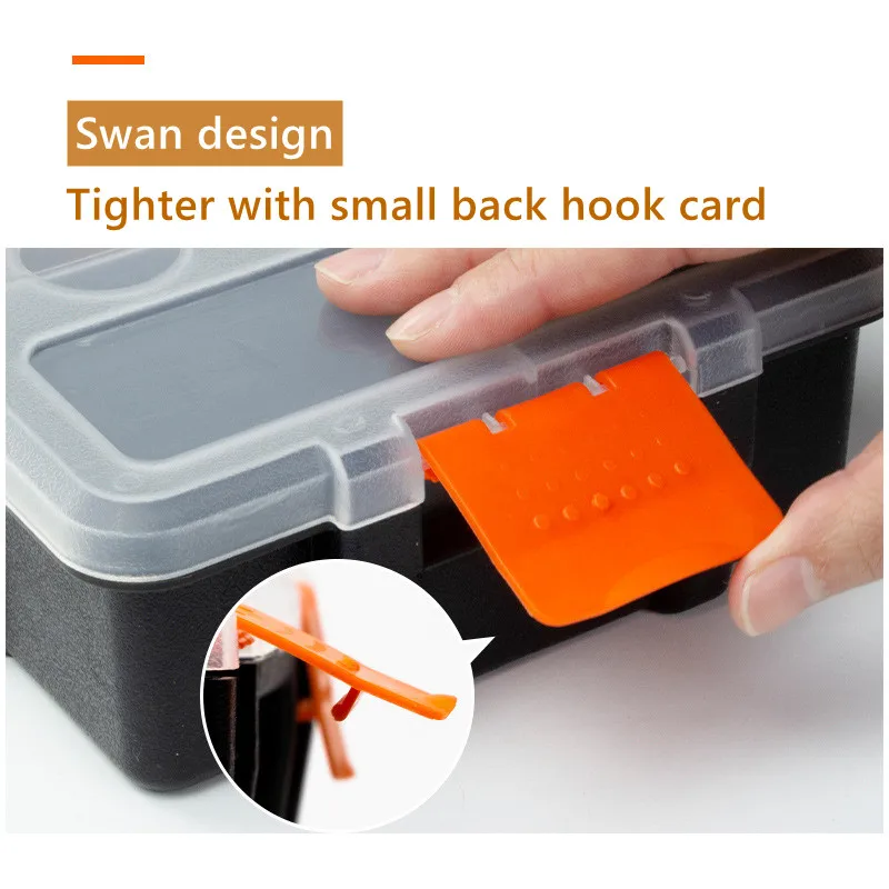 Multi-grid Tool Box Organizer Set Hardware Storage Toolbox Portable Tools Organizer Household Storage Garage Workshop Tool Case