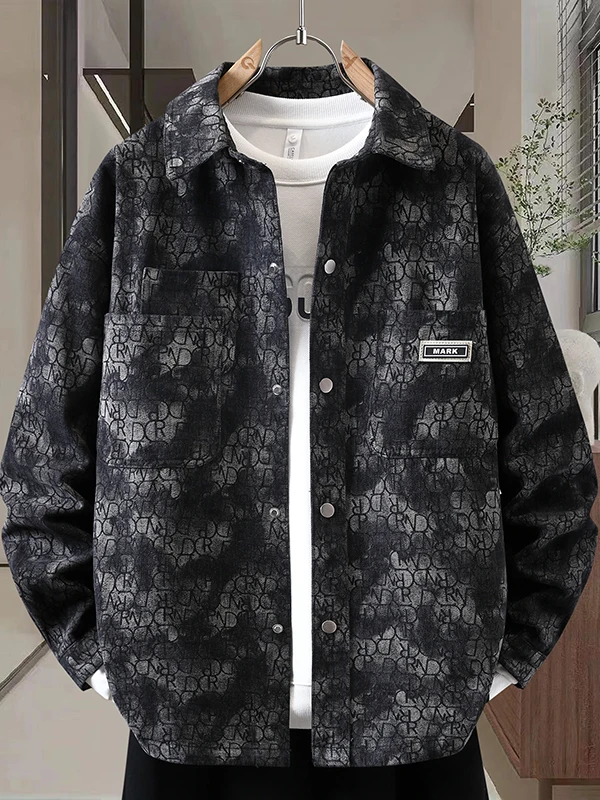 

Loose Fit Men's Denim Jaet Casual Comfortable Vintage American Sle Spring Autumn Faion Brand High Sensation Cool Outerwear