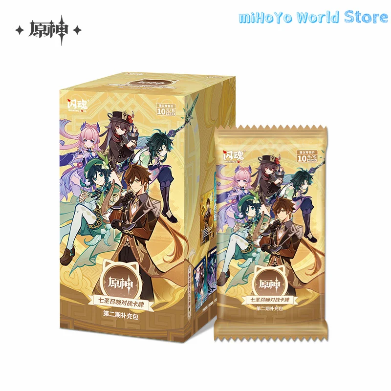 

Оригинальная официальная ударная карта Genshin, персонаж Genius Invitation TCG, боевая карта Phase 2, коллекция карт для косплея, подарки