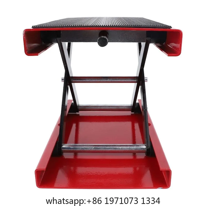 Lift Scissor Jack 3.35 to 13.39in Motorcycle Jack Motorcycle Adjustable Height Foldable 500kg Capacity Motorbike Jack Stand view 5