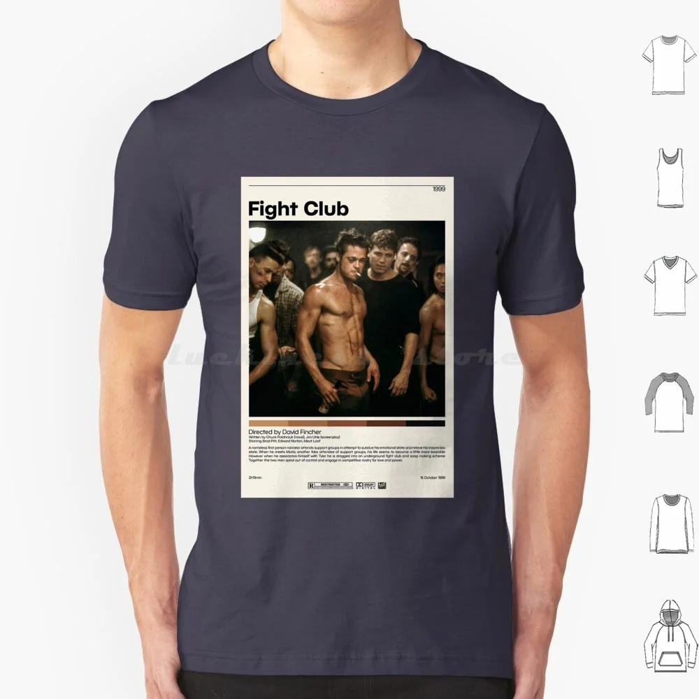 

Fight Club Poster David Fincher , Minimalist Movie Poster , Vintage Retro T Shirt Cotton Men Women DIY Print Fight Club Fight