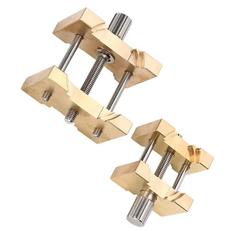 حامل حركة الساعة النحاسية A21I، مجموعة مكونة من قطعتين، قاعدة ثابتة، أدوات متعددة الوظائف لإصلاح الساعة، شبكة نحاسية