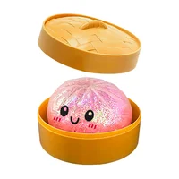 Colorful 6 Styles Glitter Dumpling Glitter Dumpling Squishy with Box Dumplings Sensory Squeeze Toy for Stress Relief Toys 4