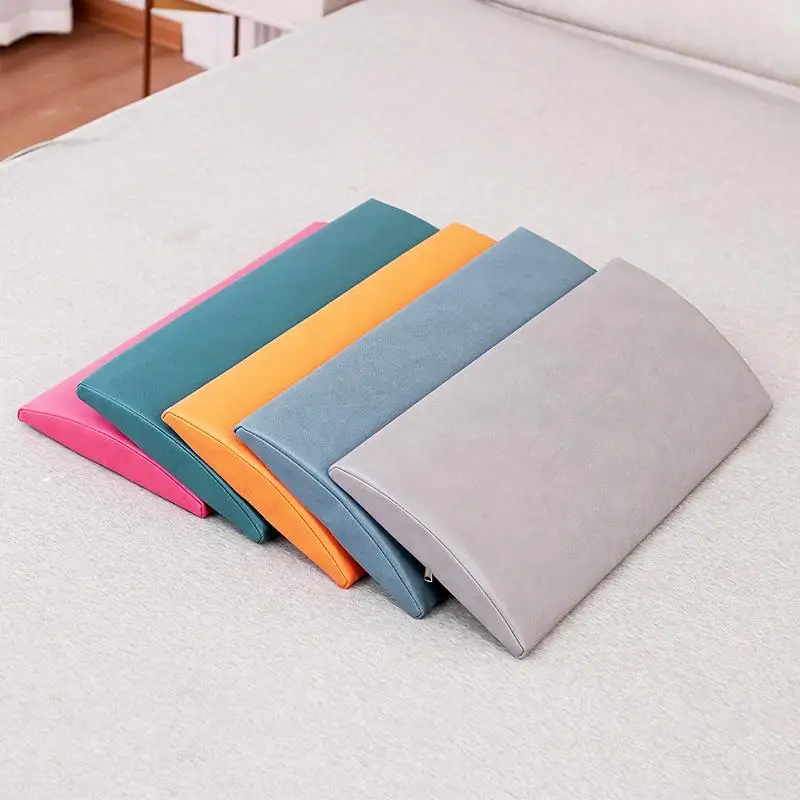 sleeping-lumbar-support-pillow-for-disc-herniation-bedtime-spinal-relief-triangular-shaped-mixed-fabric-pillow-for-naptime