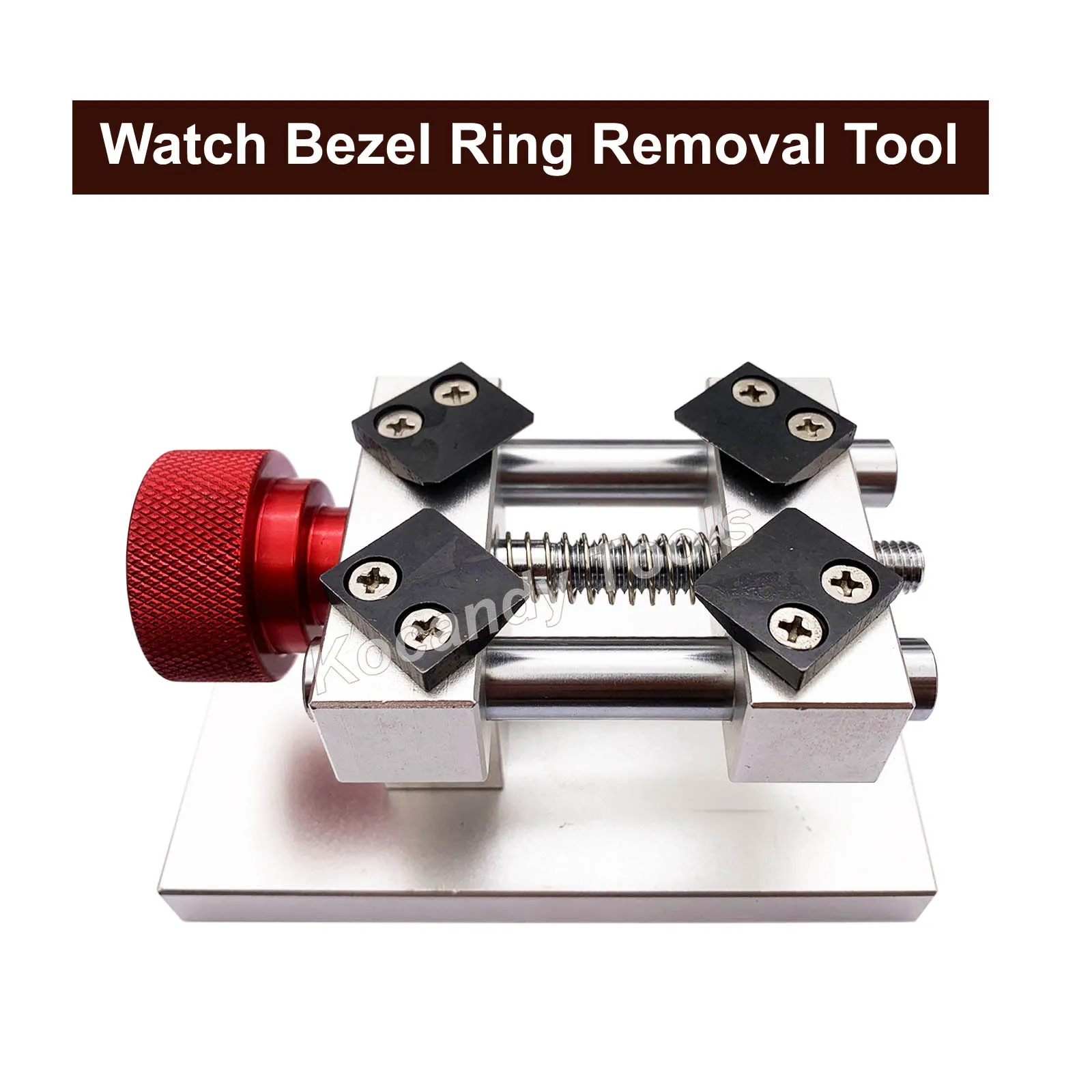 เครื่องมือซ่อมถอดแหวนกรอบนาฬิกาแบบมืออาชีพกล่องใส่นาฬิกากรอบสี่เหลี่ยมที่เปิดด้านหลังเครื่องมือช่าง