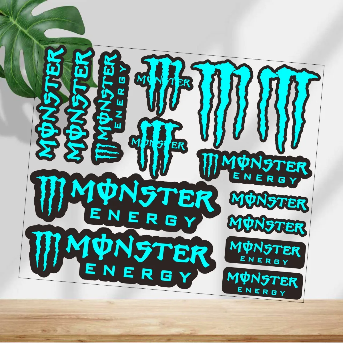 

Светоотражающая наклейка Monster Energy с логотипом, мотоциклетный бак, шлем, комплект наклеек для автомобиля и велосипеда