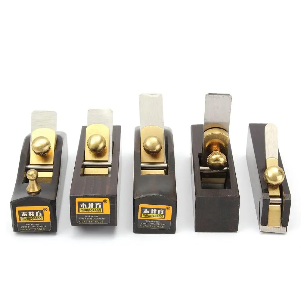 Set da 5 pezzi Mini aerei manuali fai-da-te Carpenteria Falegname in ebano Strumenti per la lavorazione del legno