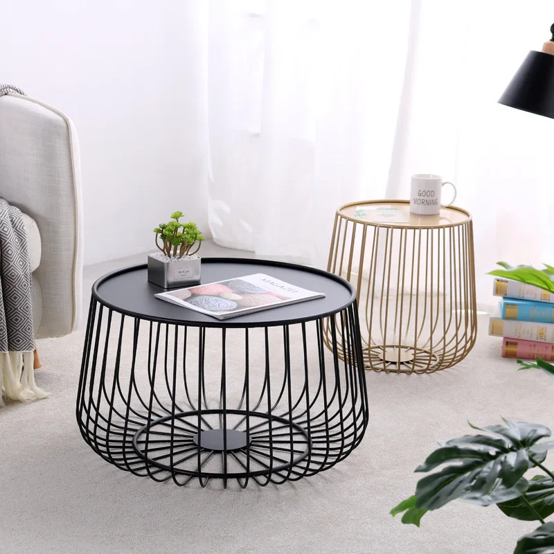 Central Coffee Table Living Room Furniture Italian Round Coffee Shop Side  Table Nordic Living Room Design Basket T