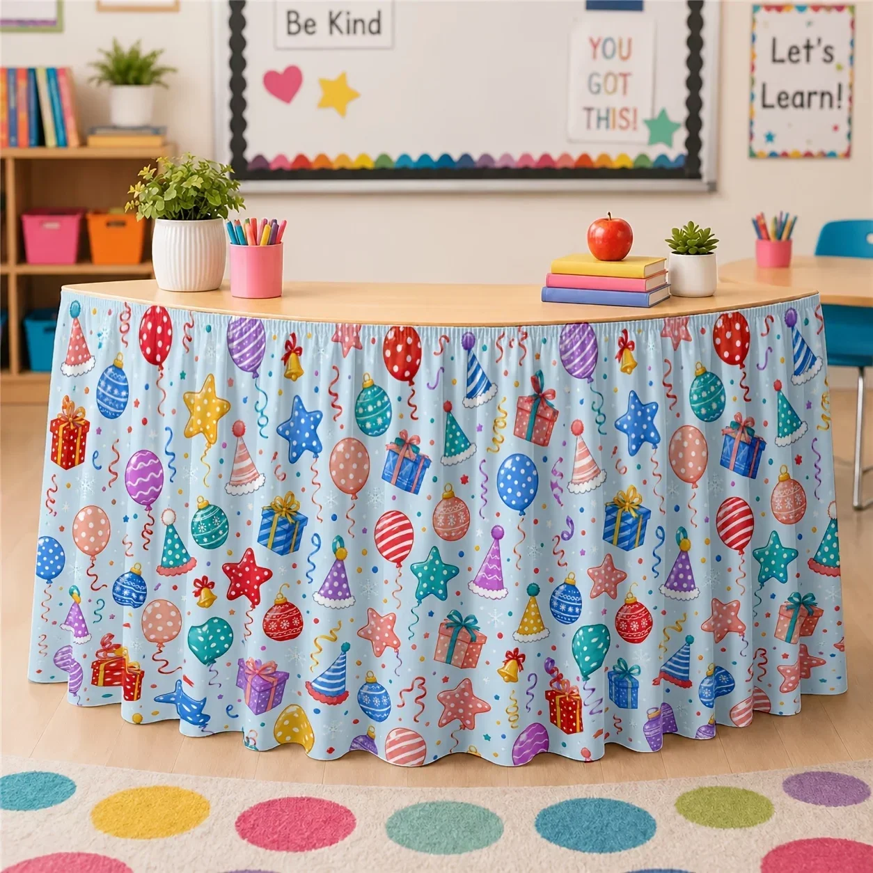 Festival celebration patterns, featuring colorful balloons, stars, gifts and a hat, are perfect for birthdays.xzj