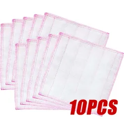 3/5/10Pcs Kitchen Towels Cotton Dishcloth Super Absorbent Non-stick Oil Reusable Cleaning Cloth Kitchen Daily Dish Towels