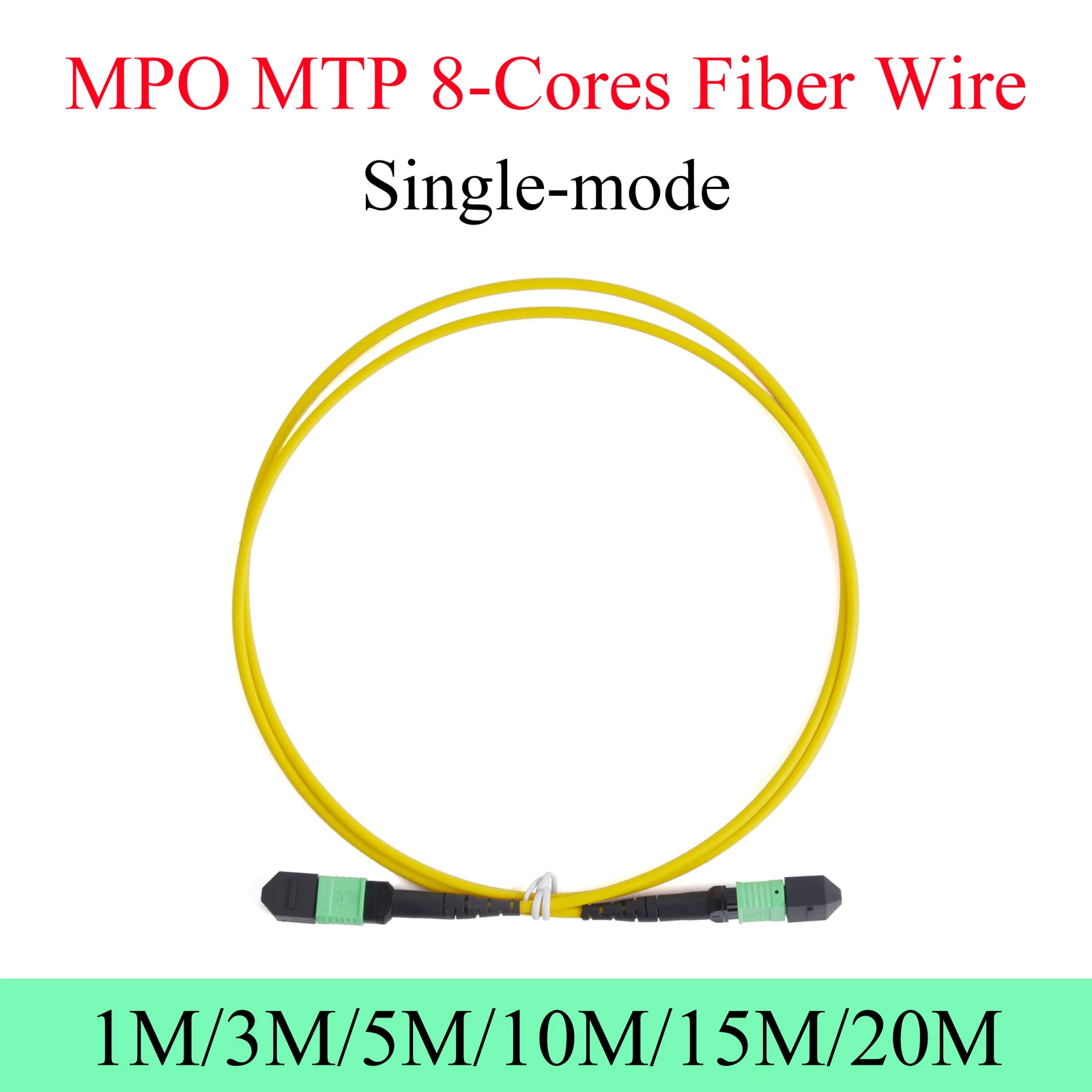 

40G MPO MTP Fiber Patch Wire Single Mode 8Cores APC UPC Female to Female Type A/B/C Sequence 1/3/5/10/15/20M Optical Cable