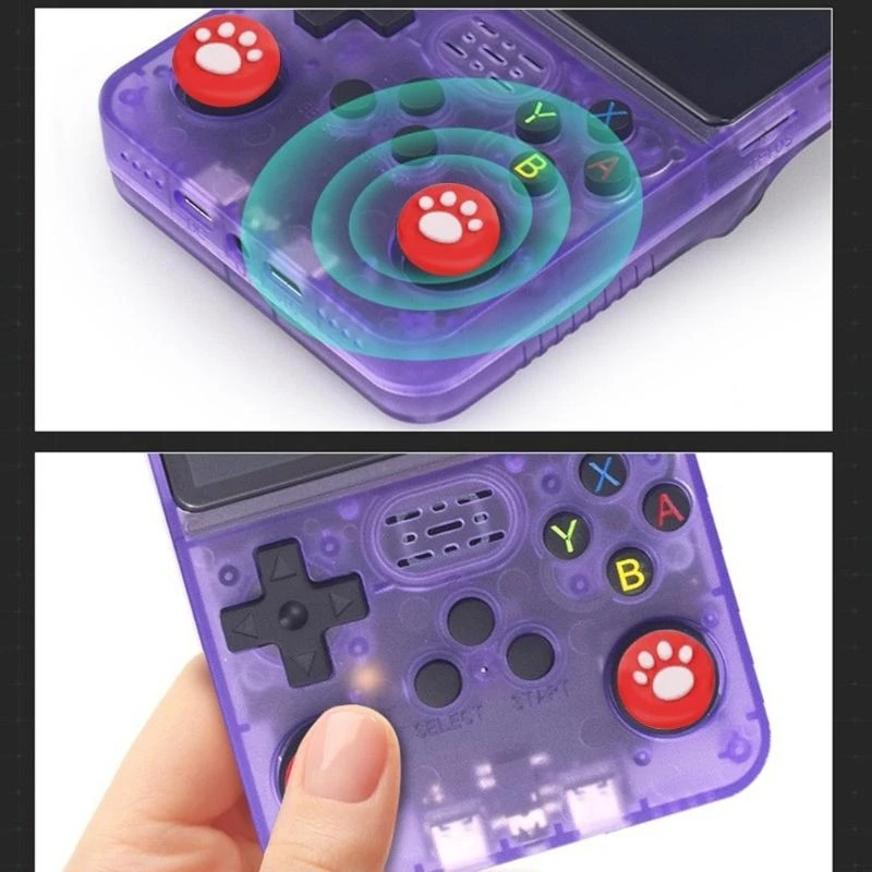 Las cubiertas empuñaduras joystick E8BA aseguran control preciso para los sistemas juegos portátiles RG556