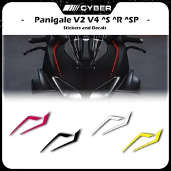 Sticker Decal for Front Fairing Shell with Reflective Metal Color Lines - For Ducati Panigale V4 V4R V4S V4SP V2 New