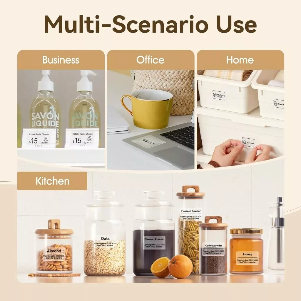 NIIMBOT B21/B1/B3s Transparent Label Printing Paper Name Sticker Waterproof Circle/square Thermal Label paper