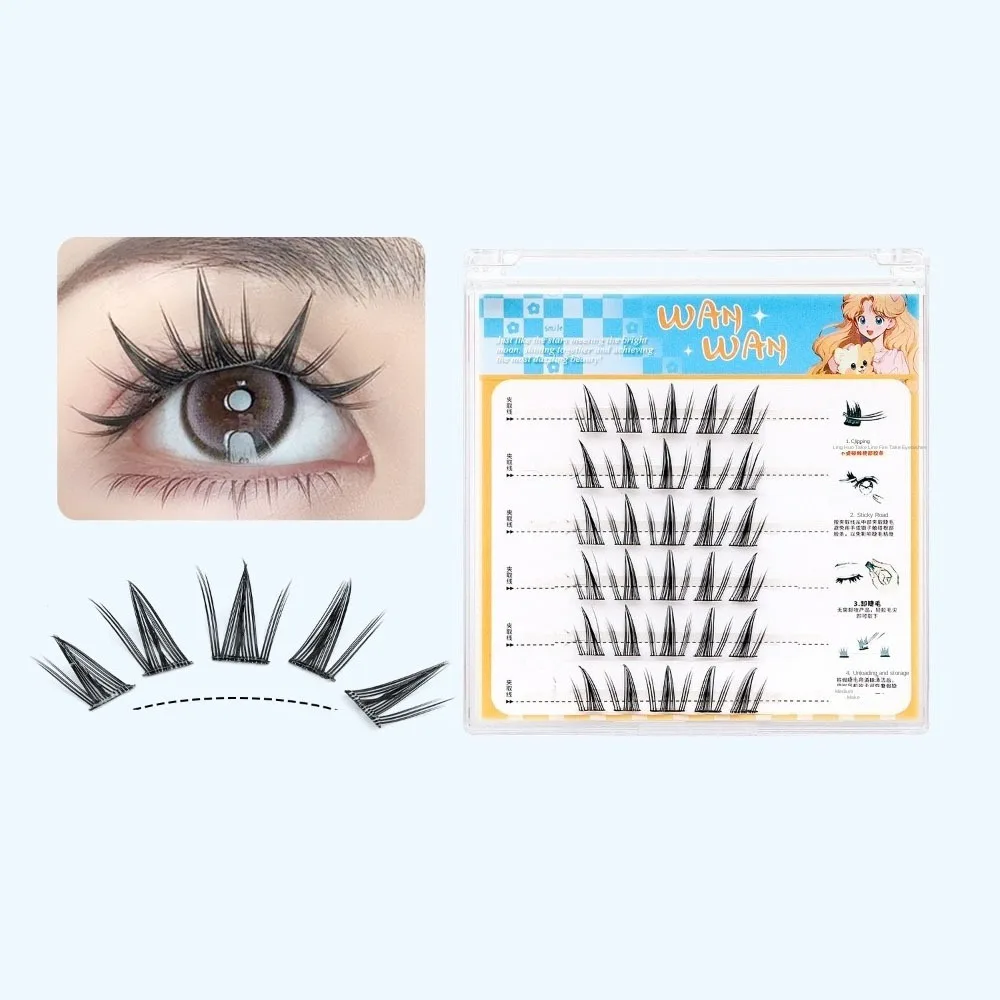 الحلو ذاتية اللصق لاش مجموعات DIY ماكياج لاصق الرموش الصناعية قابلة لإعادة الاستخدام طويلة الأمد الغراء الحرة رموش اصطناعية النساء/الفتيات #1
