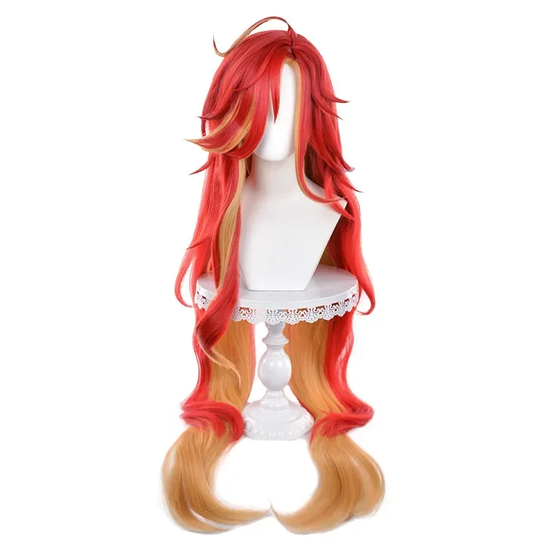 RT01 Gra Genshin Impact Mavuika Cosplay Pyro Archon Kostium Uniform Peruka Zestaw Anime Halloween Party Play Prop dla Woma*Jk2