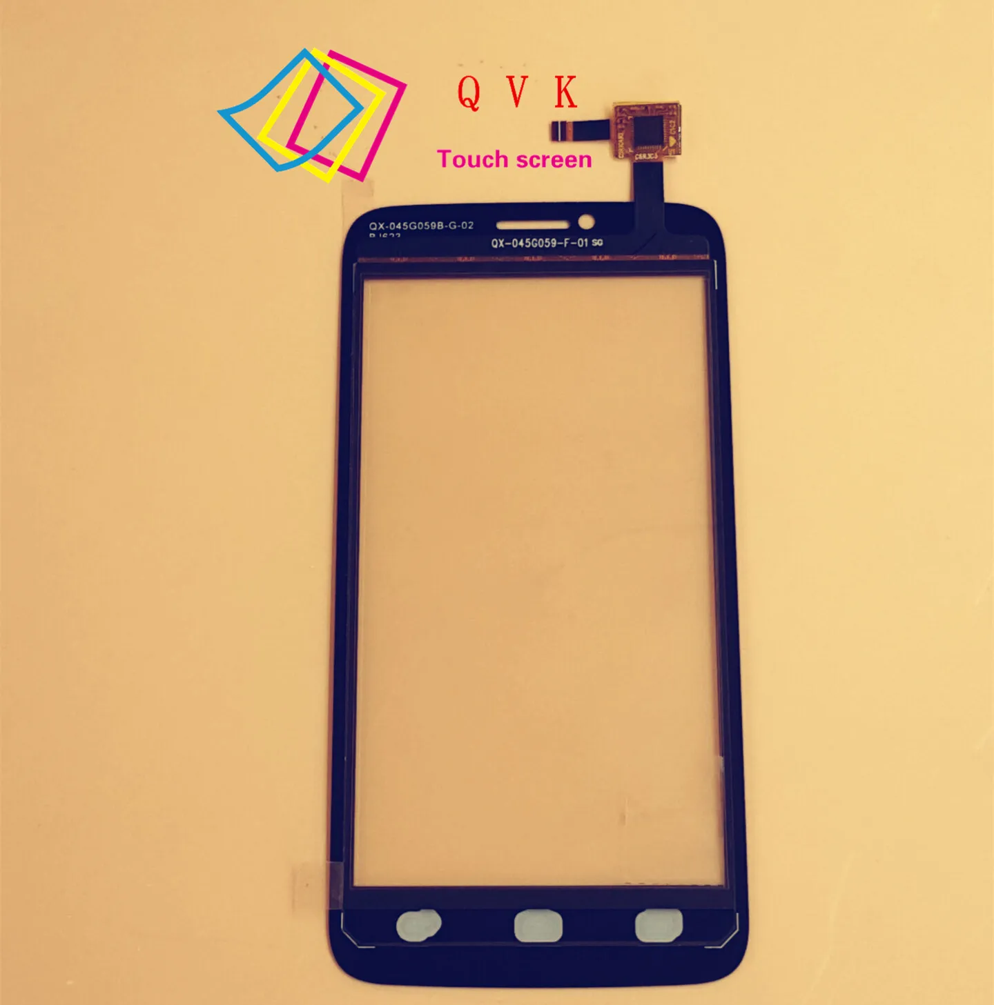 QX-045G059-F-01 4.5 "Polegadas para flo rença painel touch screen Digitador sensor de Vidro substituição