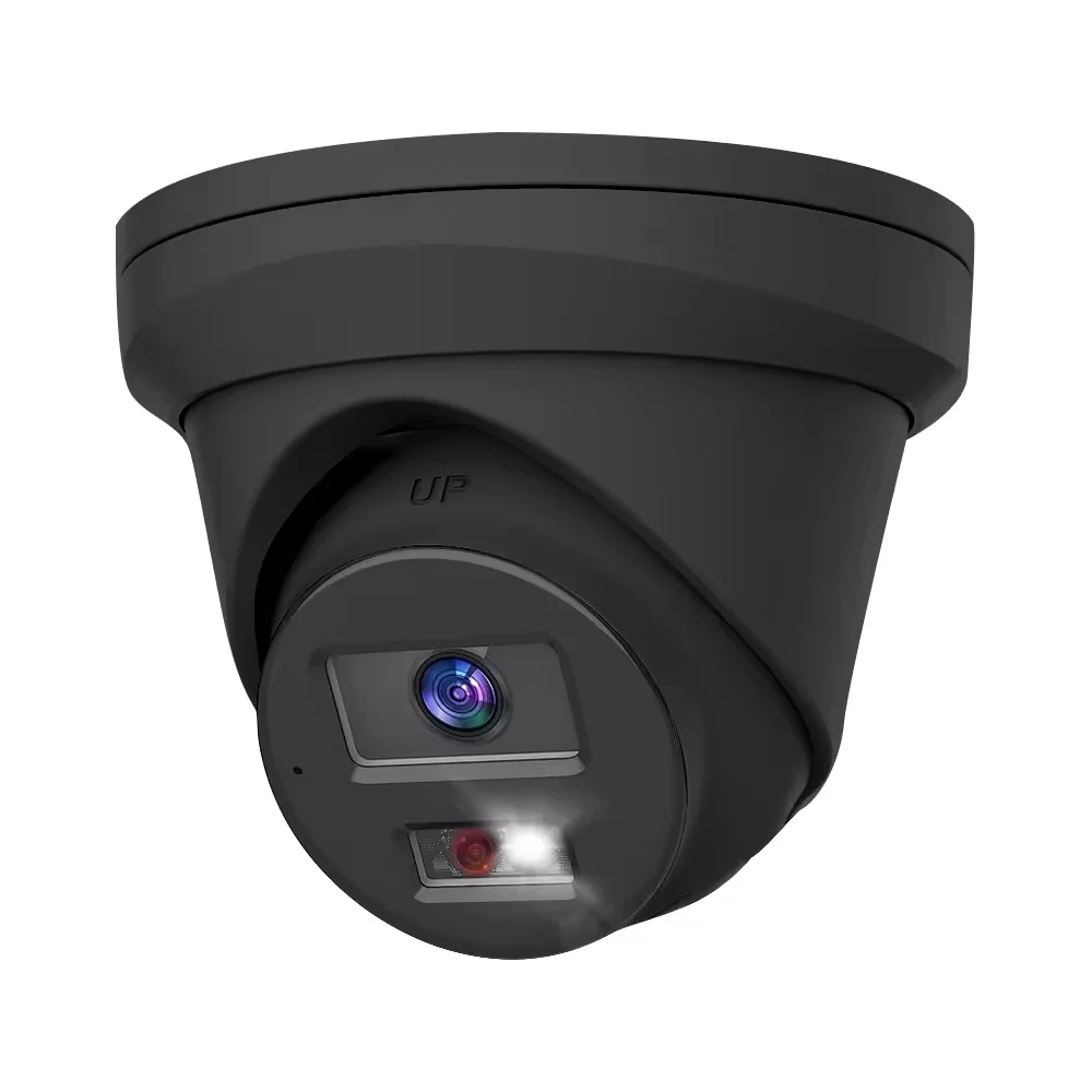 

4K IP Camera CCTV Turret Smart Camera IR&Color Dual-Light Human/Vehicle Detection Built in Mic All-metal H.265+ WDR