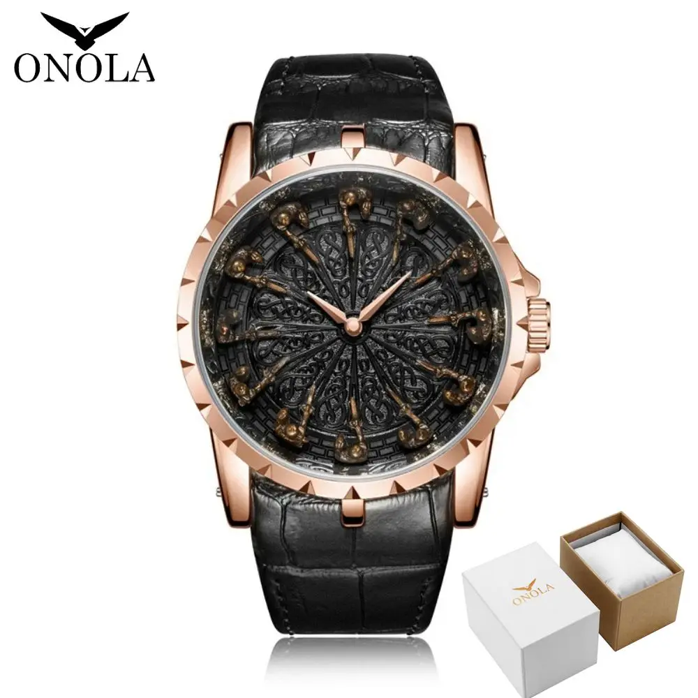 ONOLA Uhr Mann Uhr Geschenk für männliche lässige wasserdichte Relogio Masculino 10