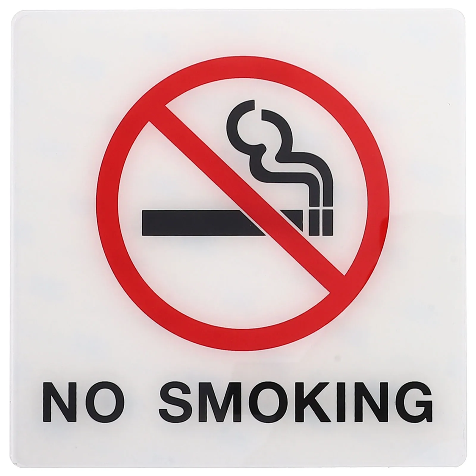 Acryl-Beschilderung, Warnschild, No Smoking Logo, Plakette, No Smoking Public Shope Signage, Bürogebäude, warmes Erinnerungsschild, NEU