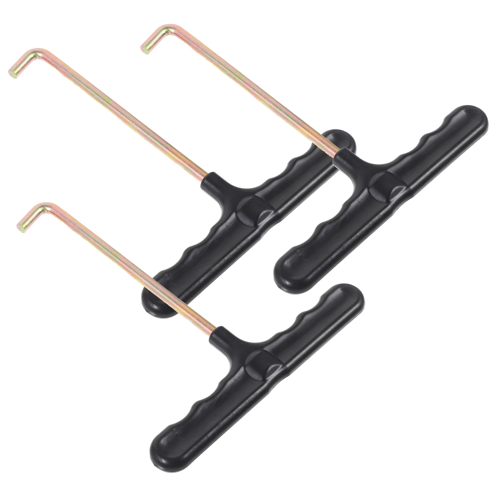 3 Pcs Skates Shoe Hook Lace Tightening Hooks Hockey Durable Shoelace Puller Tightener Supplies Tighteners Black