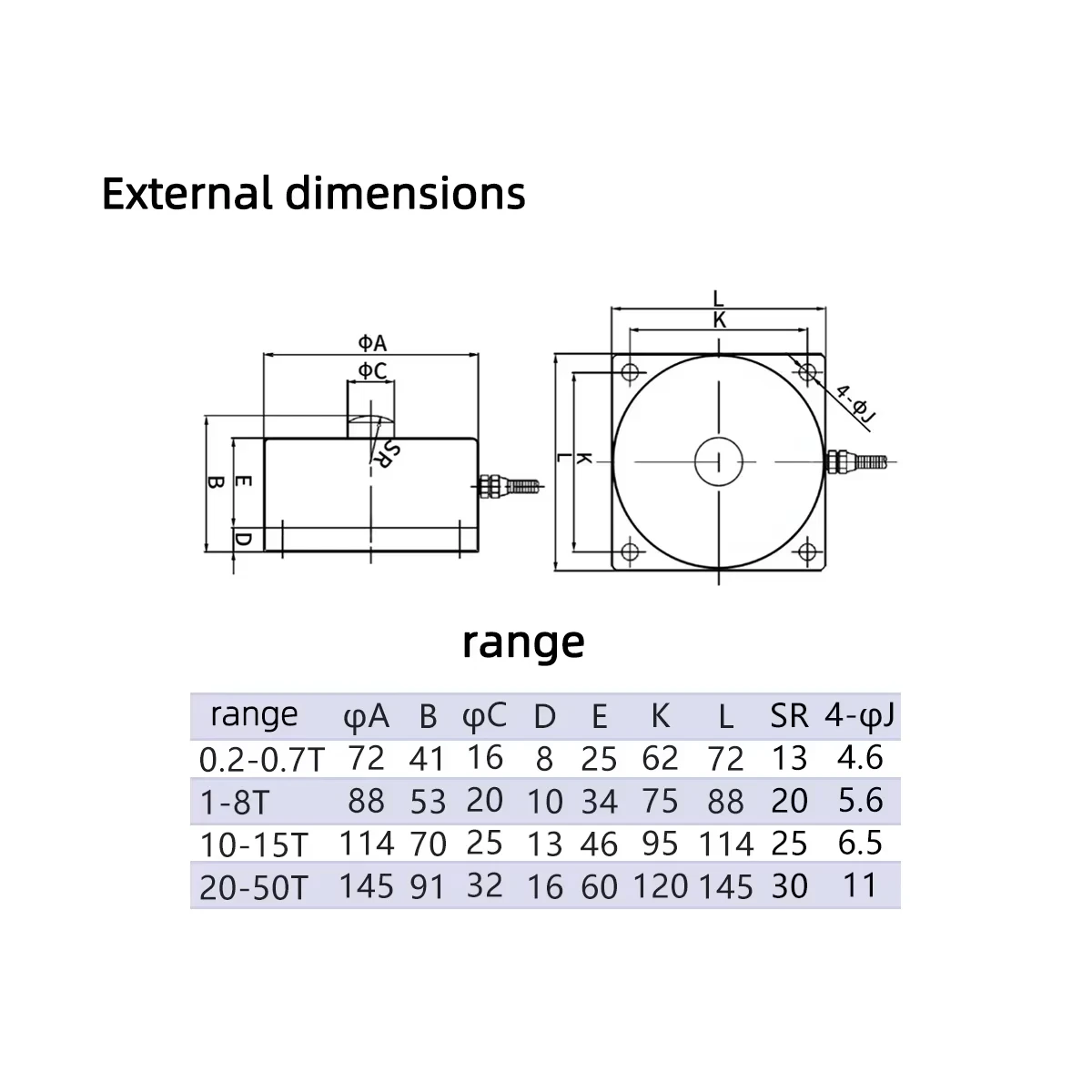 Wheel Spoke Load Cell Force Sensor for Tank Weighing 0-100kg to 0-2T Capacity Cement Ingredient Supply