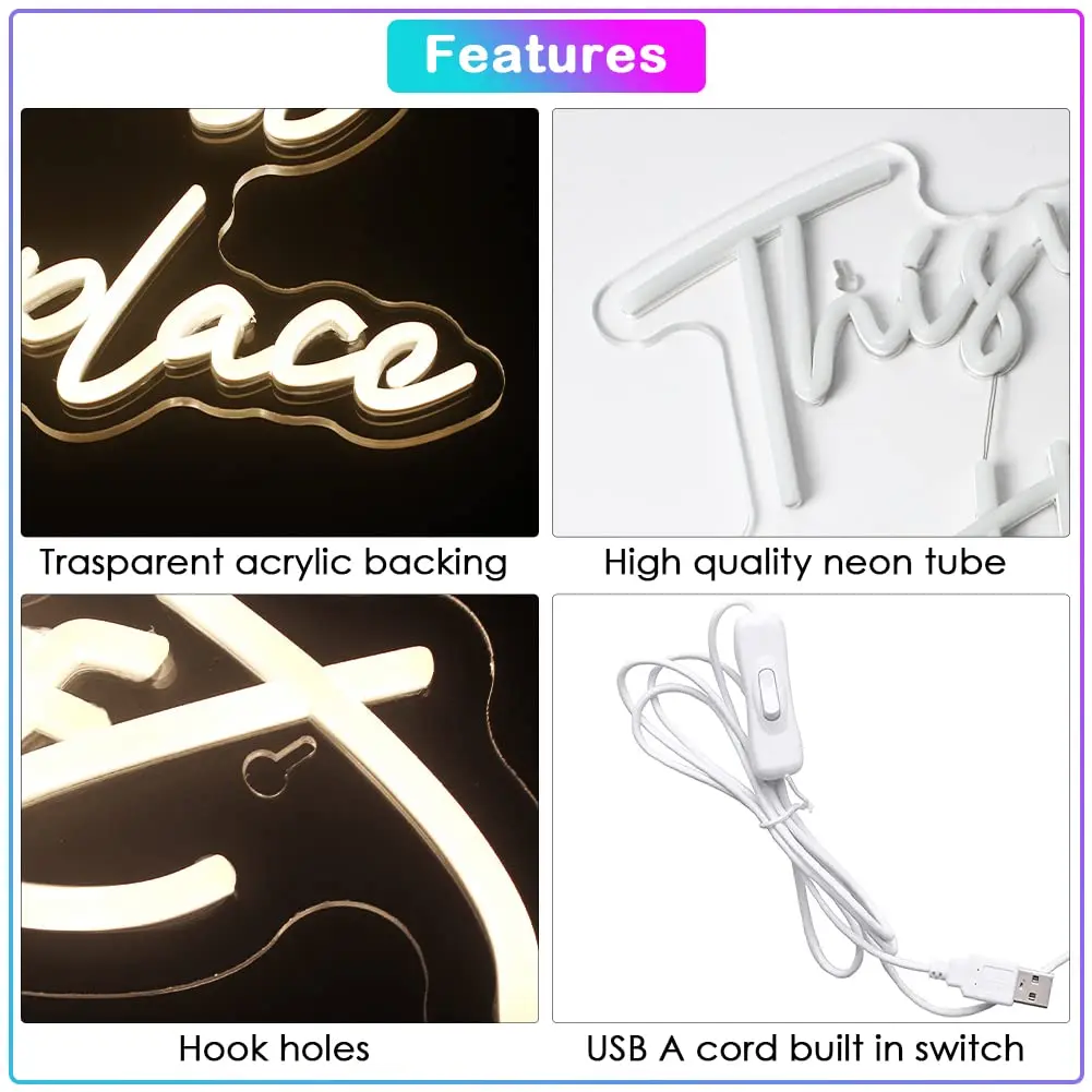This Must Be The Place Neon Sign for Wall Decor Light Bedroom Salon Man Cave Beer Home Bar Wedding Birthday Party Decor Gifts
