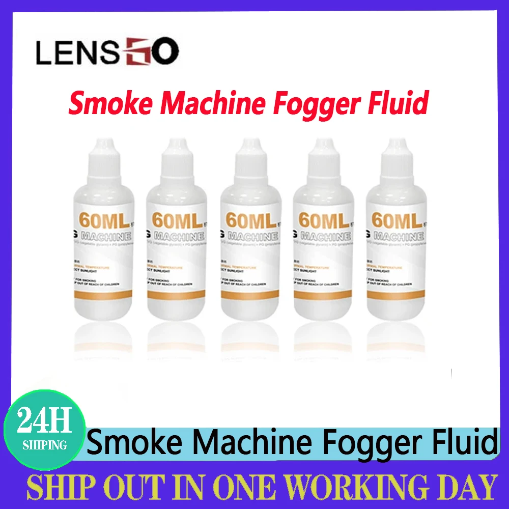 LENSGO Smoke Machine Fogger 60ML Spray Fluid Smoke OilFor LENSGO Smoke B/Smoke S/S Mini Fog Machine Smoke Machine