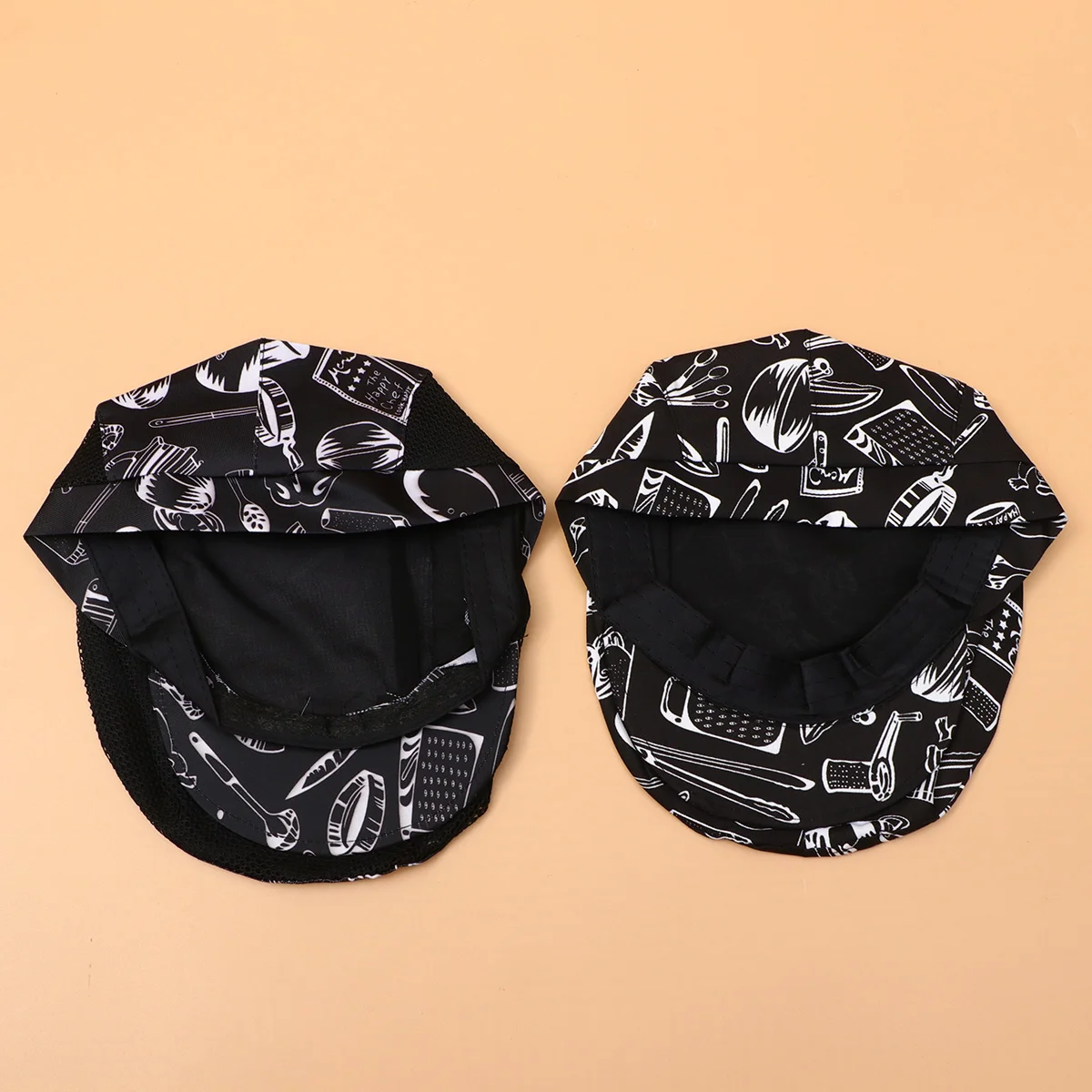 2pcs Restaurant Waiter Beret Kitchen Working Creative Chef Hat Comfortable Cooking (Cutting Tool)