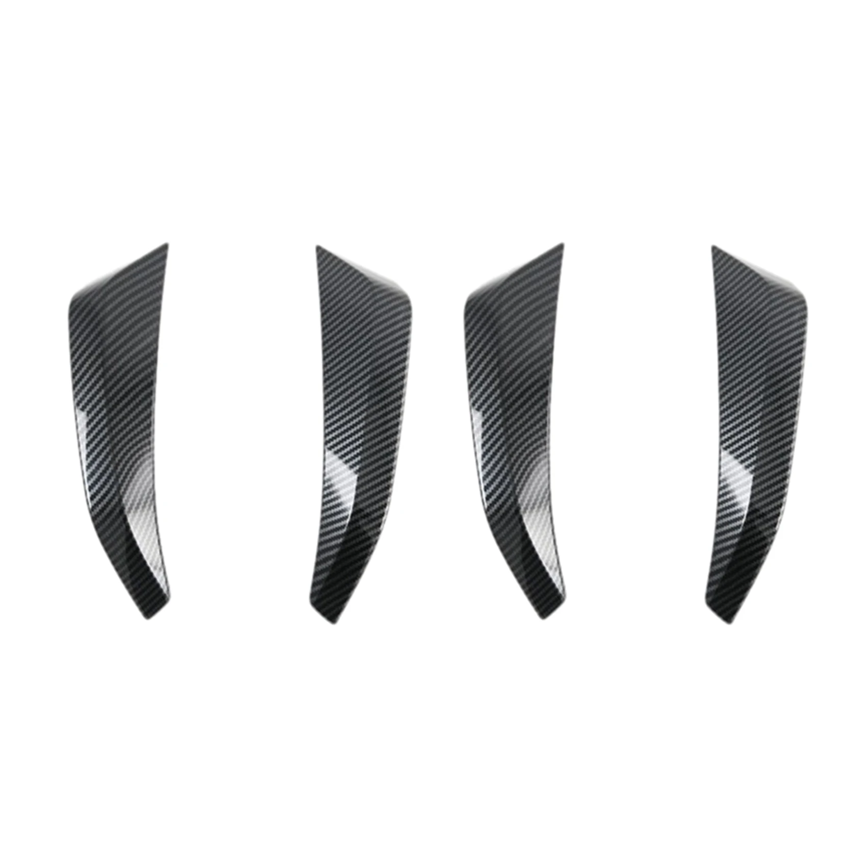 

4X For Nissan Navara NP300 2016-2021 Carbon Fibre Car Center Console Instrument Panel Decor Cover