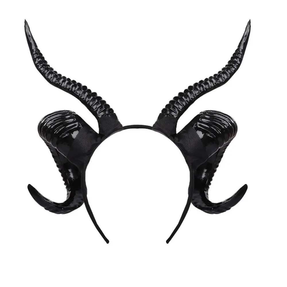 

Devil Ox Horn Hairband Halloween Sheep Horns Headband Cosplay Photo Props Halloween Headwear Cosplay Headband