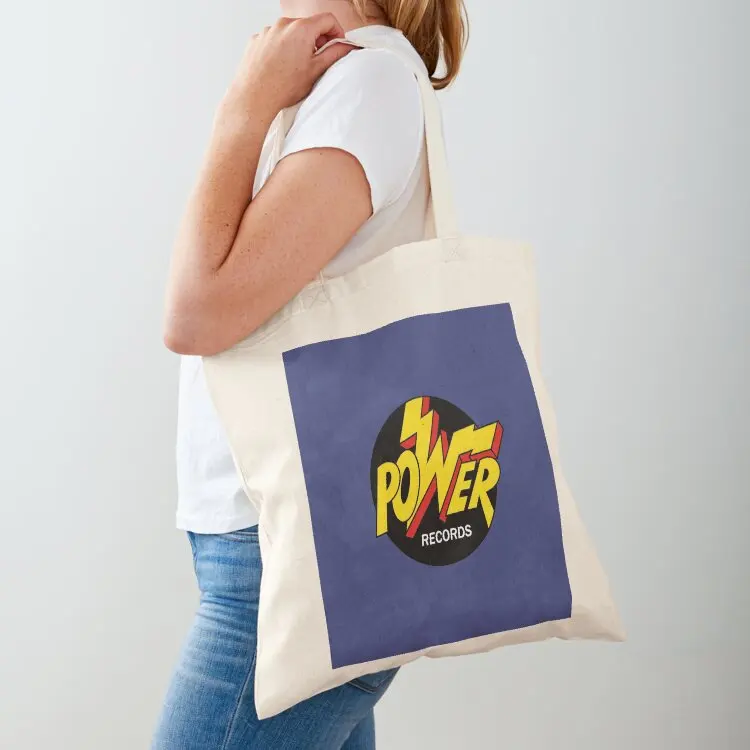 Power Records Logo (yellow and red version) Tote Bag Portable shopping bag female bag shopping cart bags