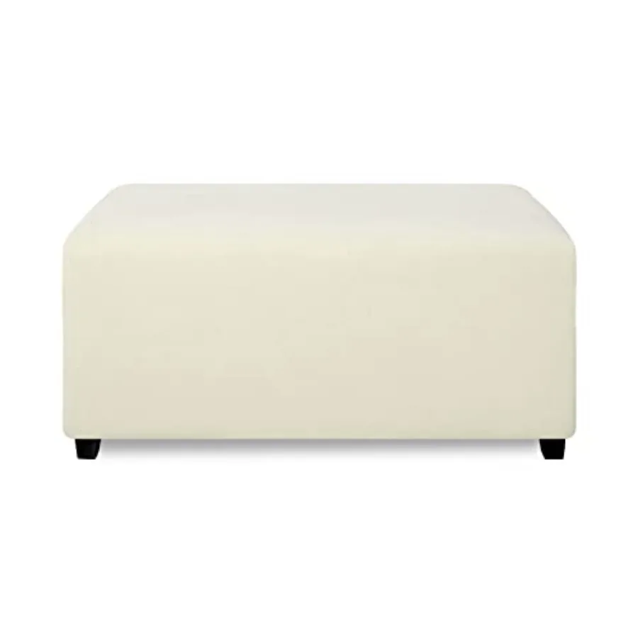 

Super Stretch Soft FormFit Ottoman Cover Rectangle - Ottoman Slipcovers for Feet Stool and Folding Storage Furniture for Living
