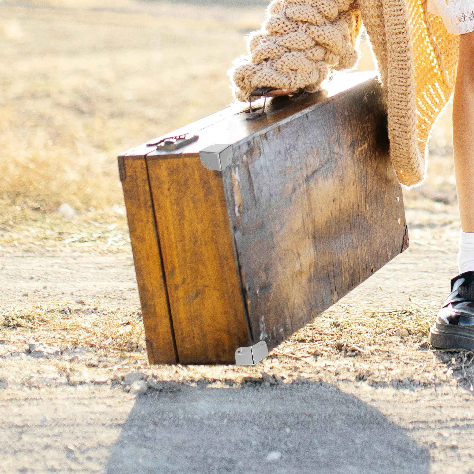 

6 шт. гальванические металлические защитные уголки, прочные защитные ограждения для багажных динамиков, шкафов, защиты мебели, декоративные