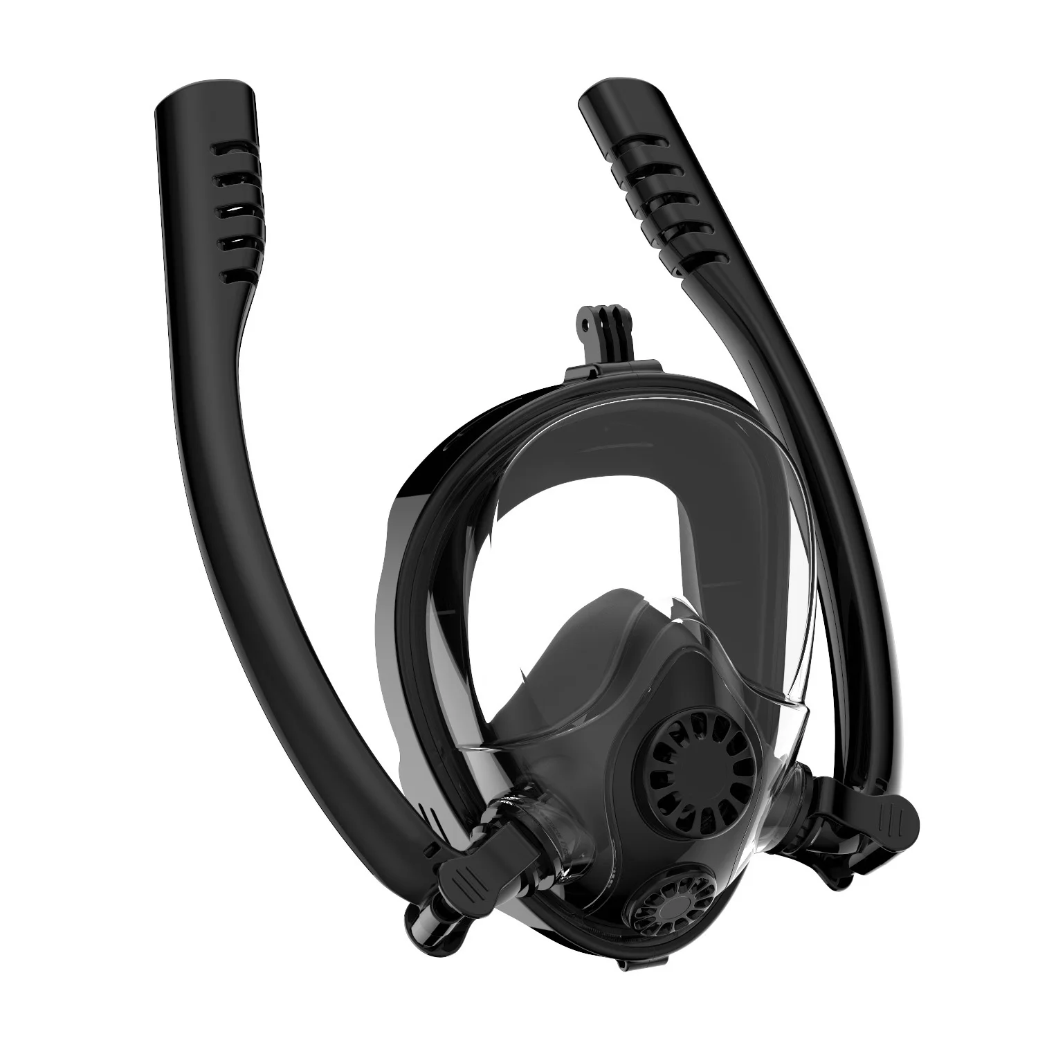 

Full Face Snorkel Mask with Anti-Fog Snorkeling Mask Anti-Leak Diving Mask for Adults L/XL Black