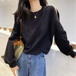 Tees Off Shoulder Women's T Shirts Plain 2024 Loose Female Tops Sexy Clothes Clothing Y 2k Harajuku Fine Elegant 2000s O Tshirts