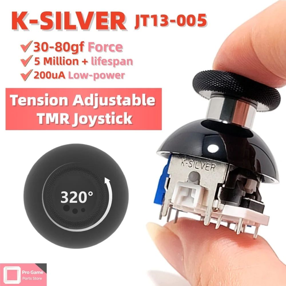 2/8pcs Replacement JT13 PRO TMR Effect Joystick 3D Analog Stick for PS5 PS4 Xbox One Controller JT13-005 30-80GF ThumbStick