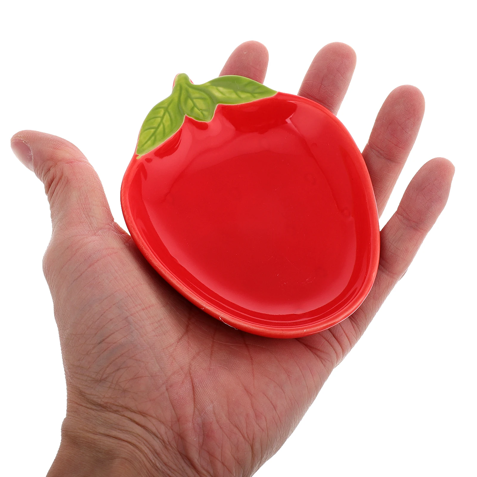 

2pcs Ceramic Plates Sauce Dish Small Appetizer Dessert Snack Fruit Platter Strawberries Tableware Home Restaurant Kitchen