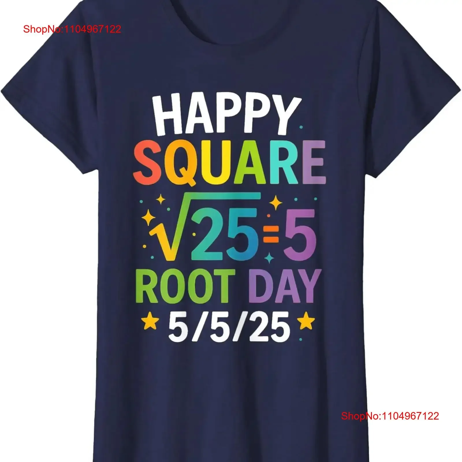 

Retro Square Root Day 2025 5 25 Cool Outfits Ladies' Crewneck T Shirt vintage Washed fashion Unisex Casual Versatile Slightly