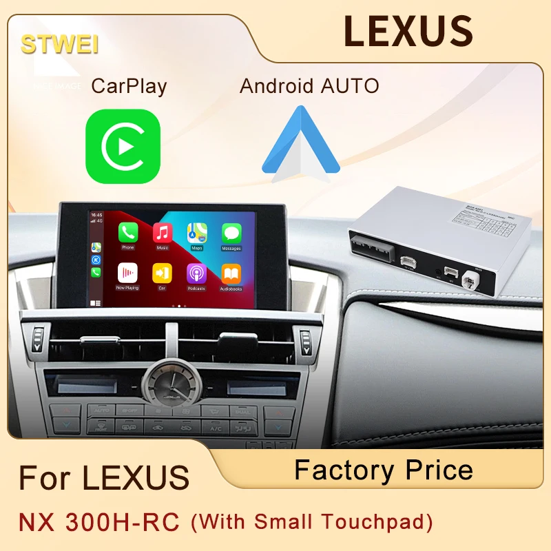 STWEI Wireless Apple CarPlay Android Auto Box Per LEXUS Con Piccolo Touchpad NX 300H 2015-2016 RC 2014-2016 Car Play Specchio Link