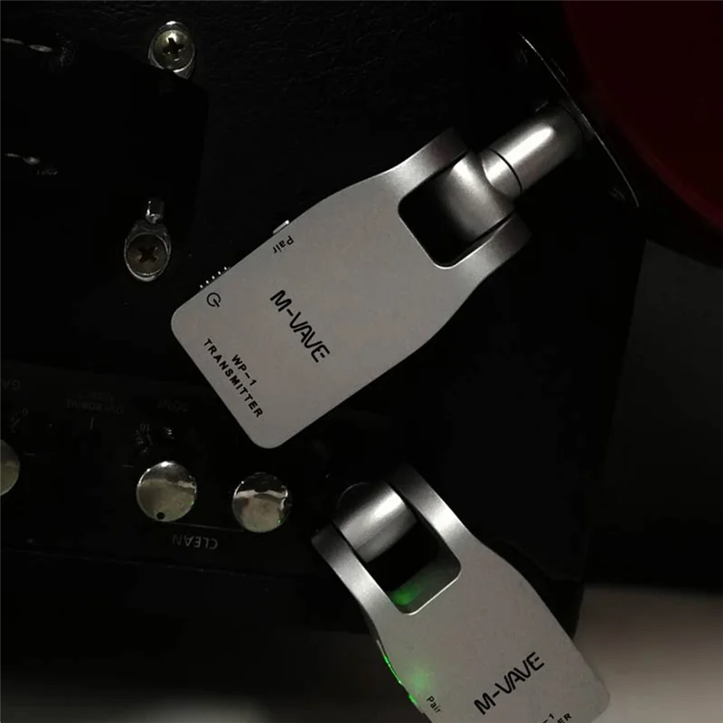 ELEC-WP-1 نظام الجيتار اللاسلكي 2.4G الارسال والاستقبال القابلة لإعادة الشحن نطاق 30 متر للجيتار الكهربائي والباس