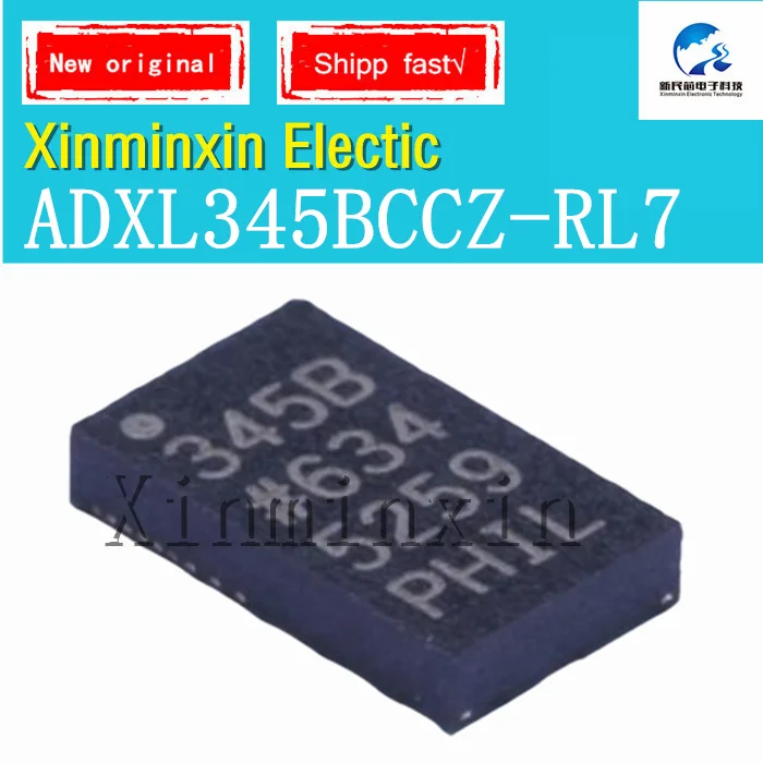 10-1PCS/LOT ADXL345BCCZ-RL7  345B ADXL345BCCZ  LGA-14(3x5)  Attitude sensor/gyroscope IC Chip 100% New  Original In Stock