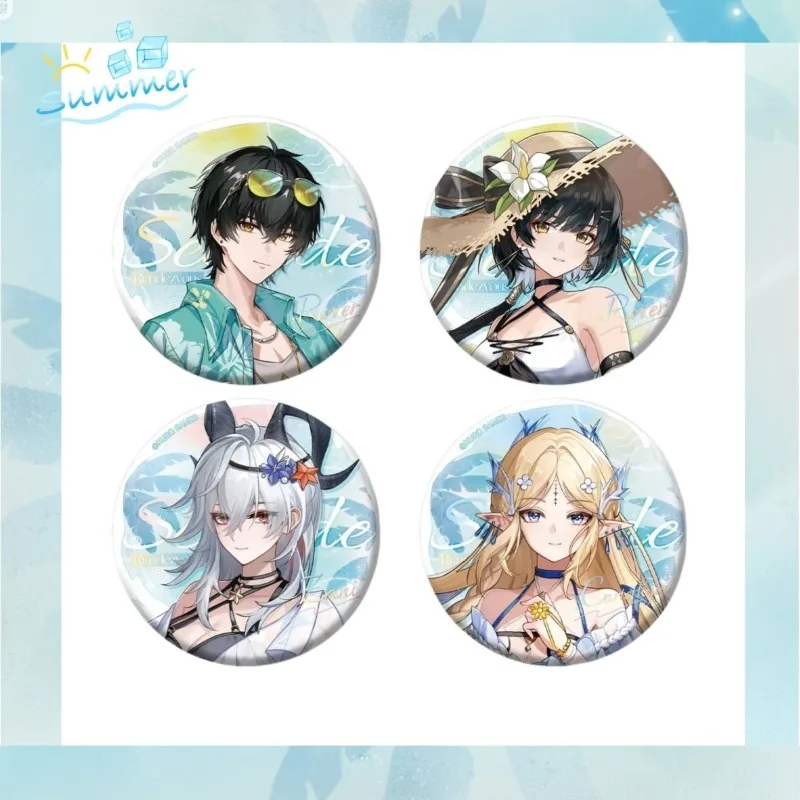 Wuthering Waves X Chinagoy Seaside Rendezvous Cartethyia Zani Rover 17cm Placas de pie acrílicas insignia adorno placa acrílica