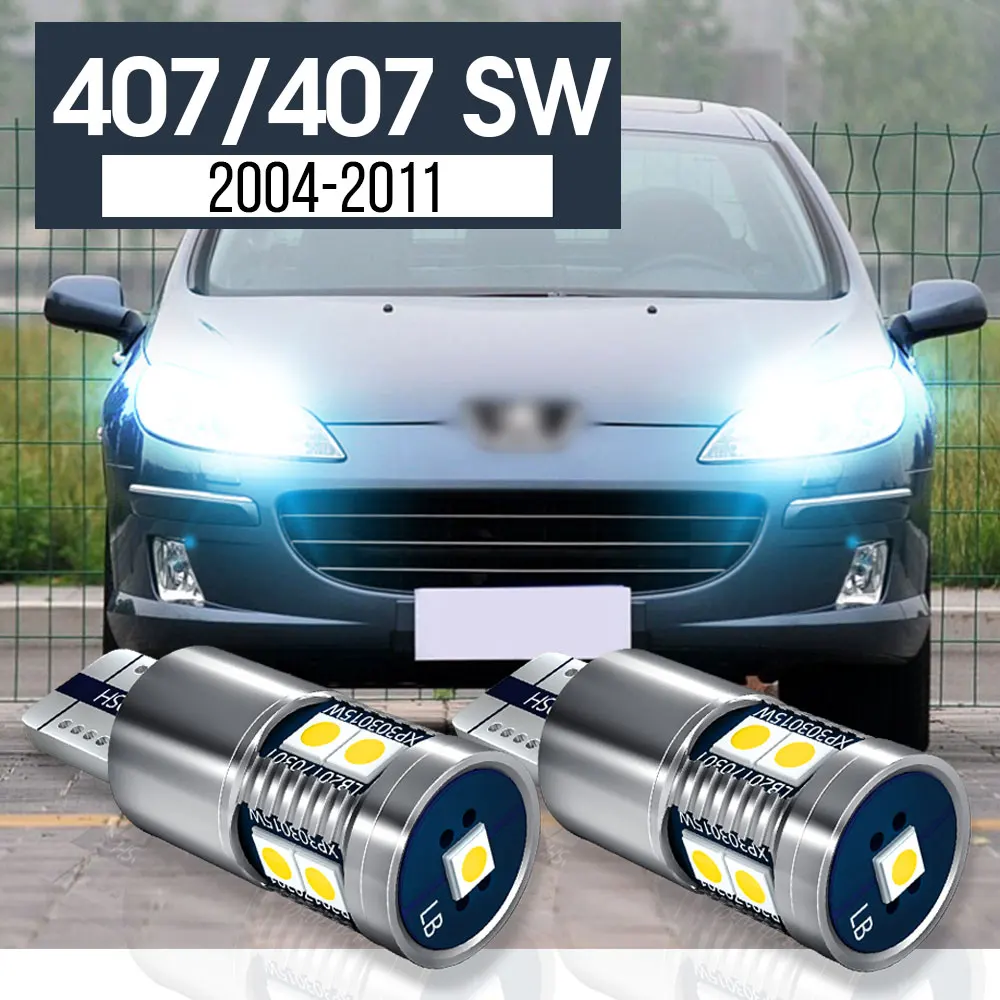 

2pcs LED Parking Light Clearance Lamp Accessories Canbus For Peugeot 407 2004-2011 2005 2006 2007 2008 2009 2010