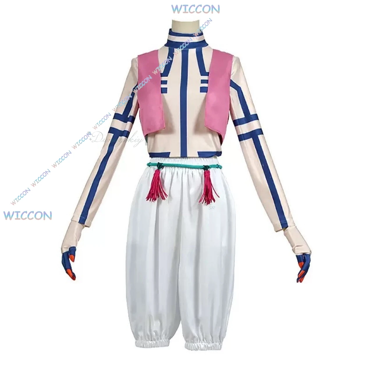 Moemi anime akaza copsplay traje uniforme calças superiores peruca colete luva cinto conjunto completo adulto crianças festa de halloween roleplay carnaval